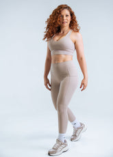 workout sport bra beige