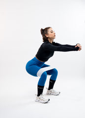 High Waisted Butt Lifting Legging Dark Blue