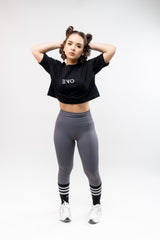 High Waisted Butt Lifting Legging Dark Gray