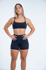 Two pieces sport bra and High waist short workout set