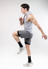 Quick Dry workout gym short Grey