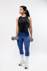 High Waisted Athletic Legging Blue