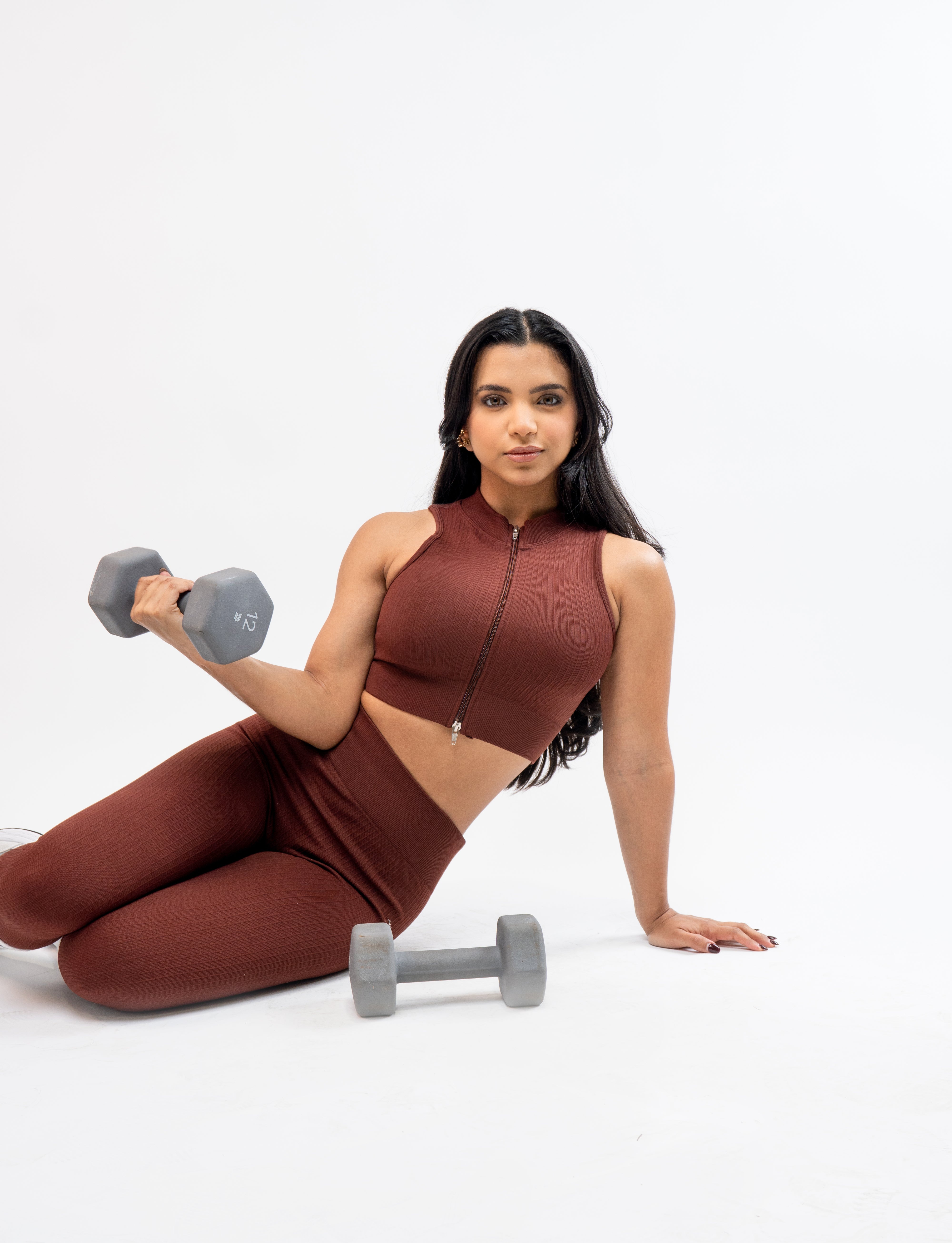Zip Front Crop Top